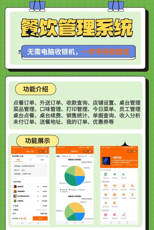 美萍云餐飲點餐收銀管理系統(tǒng)手機app小程序